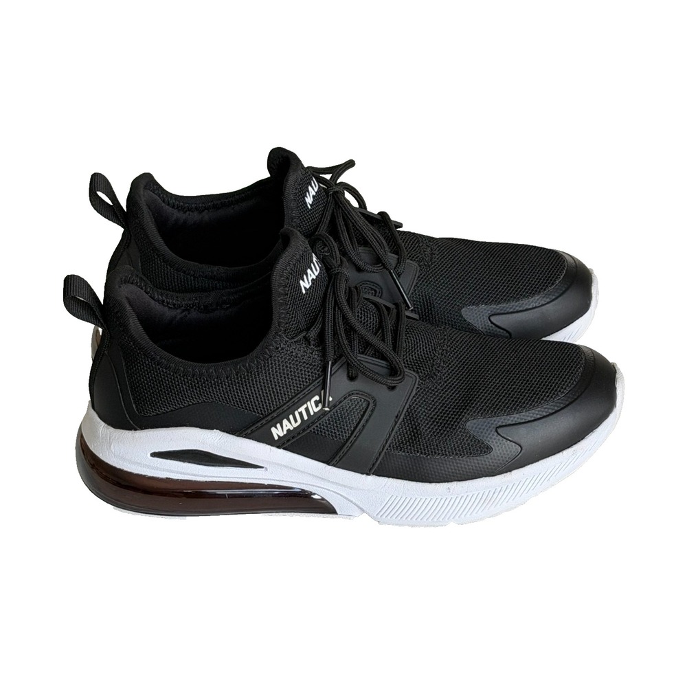 Nautica Women's Size 7 Black Air Cushion Lace Up Running Shoes